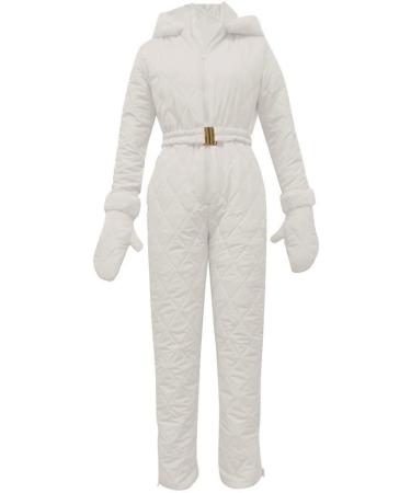 Buy Haiorziyou Women's Waterproof Ski Suit - Stylish One-Piece Jumpsuit for Winter Sports - Hooded & Warm - Perfect for Skiing & Snow Activities - XL White - Buy Online on GoSupps.com