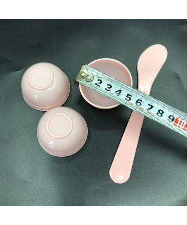 9 Pieces Mini Plastic Facial Mask Mixing Bowl Set - DIY Skincare Tool Kit with Stirring Spatula | Perfect for Home Beauty & Salon Use - Pink - Buy Online on GoSupps.com