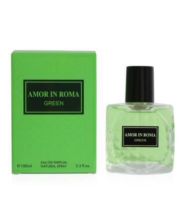 Amor In Roma Green Spray Perfume - Eau De Parfum for Women - 3.3 fl.oz
