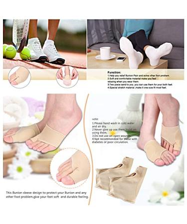Estink Hallux Valgus Correction Bandage - Bunion Corrector for Pain Relief | Adjustable Size L (40-47) | 1 Pair with Gel Pad - Buy Online on GoSupps.com