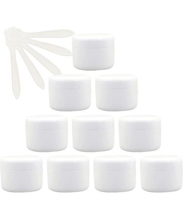 empty jars with lids cosmetic jar B0CL9K7SRC12 PC Empty 50ml Pink Plastic Cosmetic Jars with Screw Lid 50g Small Pot with Inner Linner for Cosmetic Travel Gel Lip Balm + 5X Spatula (Color : Roze S (