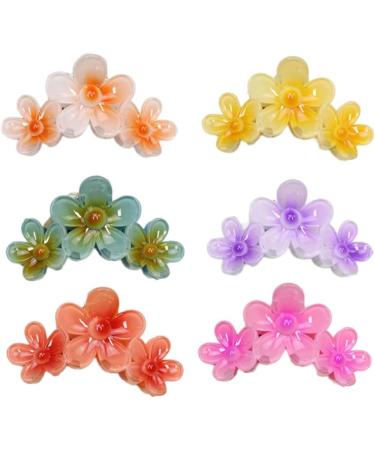 hgnxa Flower Hair Barrettes Hair Accessory Unique Hair Barrettes Large Flower Acrylic Hair Clip Sweet Hairpins Hair Claw Sunflower 3 - Buy Online on GoSupps.com