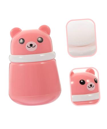 Minkissy 9-Piece Baby Powder Puff Kit and Storage Dispenser Set - Pink Sponge Puffs for Travel and Home Use - Buy Online on GoSupps.com