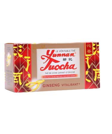 YUNNAN TUOCHA Yunnan Tuocha Zouji - Tuocha Ginseng Tea - Vitalising - 20 Sachets - 40 g - Yunnan Origin Guarantee