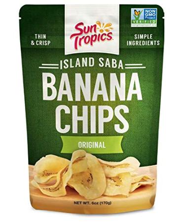 SUN TROPICS Island Saba Banana Chips, 6 OZ