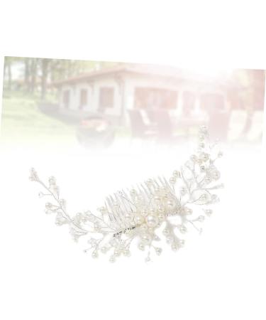 FRCOLOR Bridal Pearl Hair Comb Flower Decorations Teasing Combs for Women Inserted Hair Comb Wedding Hair Clip Jeweled Headband Wedding Hair Accessories for Women Miss Decorate Delicate - Buy Online on GoSupps.com