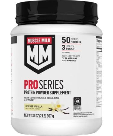 Muscle Milk Pro Series Protein Powder Knockout Chocolate & Intense Vanilla 2-2 Pound Bags 50g Protein 20 Vitamins & Minerals - Buy Online on GoSupps.com