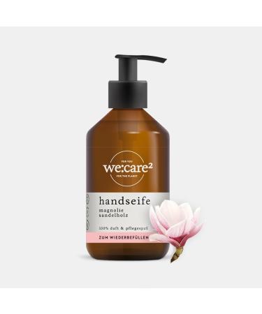 we:care2 we:care Liquid Hand Soap 250ml with Magnolia/Sandalwood Sustainable and vegan liquid soap free of silicone parabens and microplastics