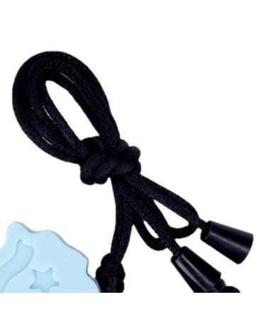 Sensory Chew Necklace for Kids - 5pcs Silicone Teether Set for Boys and Girls | Teething Toys for Gum Massage and Oral Sensory Relief - Chewy Necklaces Biting Aid (Light Blue) - Buy Online on GoSupps.com