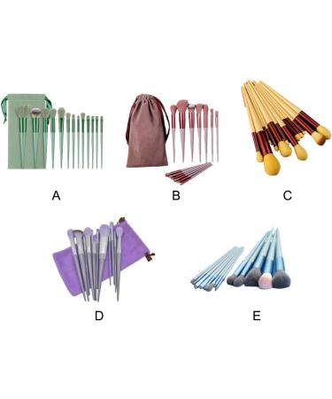 Dajidafu Stand Out Vibrant And Stylish Beauty Brush Set Makeup Lovers Plastic Portable Makeup Brush Set Powder Blusher Brush Cheese yellow - Buy Online on GoSupps.com