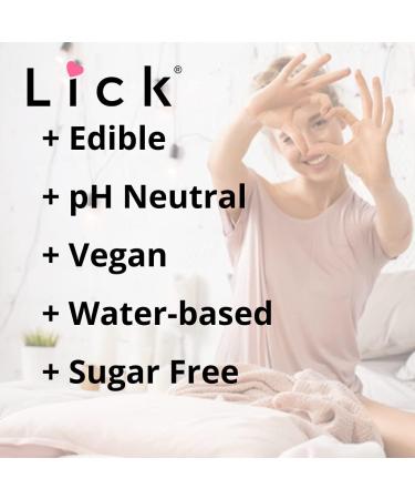 Lick Blueberry Flavored Edible Massage Oil | Vegan Skin Safe Infused with Vitamin E & Almond Oil | 4 oz Travel-Ready - Buy Online on GoSupps.com