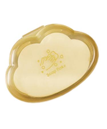 Domasvmd Portable Travel Boxed Soap Paper 50pcs Soap Tablets Versatile Hiking Camping Soap Solution Easy Washing Soap Flakes Compact Soap Sheets Yellow