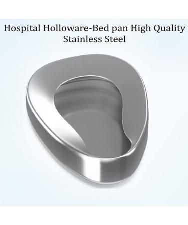 AAproTools Stainless Steel Bedpan - Heavy Duty, Firm & Contoured for Male/Female Patients - Buy Online on GoSupps.com