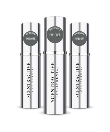 CA Perfume Impression of M.Blanc Explorer For Men Replica Version Fragrance Dupes Concentrated Long Lasting Eau de Parfum Spray Refillable Atomizer Bottle 0.17 Fl Oz/5ml-X3 M.BLANC EXPLORER IMPRESSION 0.51 Fl Oz (Pack of 1)