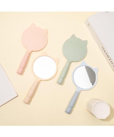 Hand Mirror Compact Small Cute Portable Travel Vanity Mirror for Salon Makeup (Blue) - Buy Online on GoSupps.com