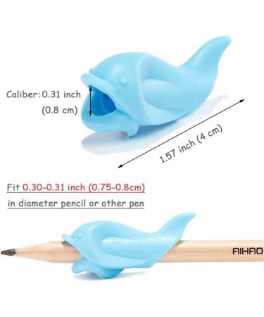Soft Silicone Ergonomic Pencil Set for Kids - Posture Correction & Writing Aid (5 Pieces) - Buy Online on GoSupps.com