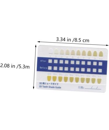 PartyKindom 120-Piece Tooth Color Card Set | 3D PVC Color Cards - White | Ideal for Events & Parties - Buy Online on GoSupps.com