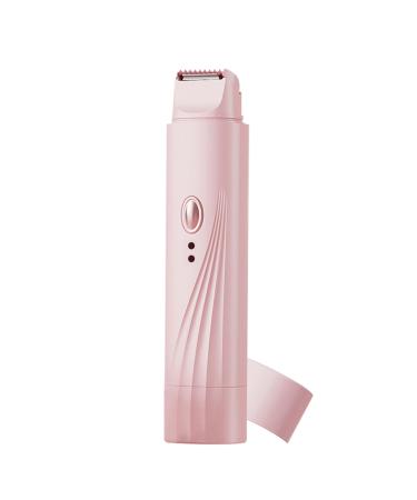 Rasoir lectrique Pour Femme Tondeuse Femme 2 T tes Imperm able Accessoires Beaut Zones Intimes Peau Sensible Rose