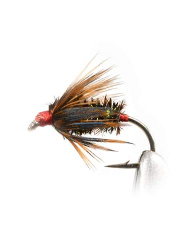 Tenkara Fishing Flies Various Kebari Styles and Hook Sizes - Pack of 6 Peacock and Pheasant Nymph Hook #12