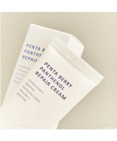 HEVEBLUE Penta Berry Panthenol Repair Cream - Vegan Centella Cica Barrier Restore Moisture Balance Deep Hydration Sensitive Skin Low Irritation Korean Skincare K-Beauty Hypoallergenic - Buy Online on GoSupps.com