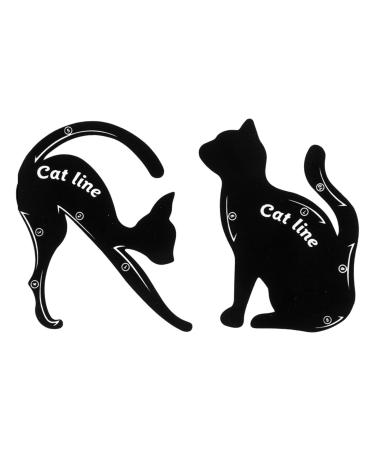 Stencil Cat Template Tools Eye Stencil Durable Reusable Eye Makeup Tool for Eyeshadow Eyebrow Professionals Women