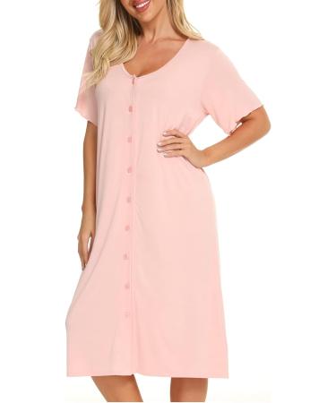 Jecarden Women's Maternity Nightgown - Short Sleeve Hospital Childbirth Sleepwear - Buy Online on GoSupps.com