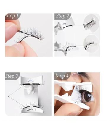 Lcerostma Magnetic Eyelashes Lcerostma Magnetic Lashes Magnetic Lashes Quick Safe Reusable Magnetic Eyelashes 3D Natural Look False Lashes False Eyelashes No Glue (B) - Buy Online on GoSupps.com