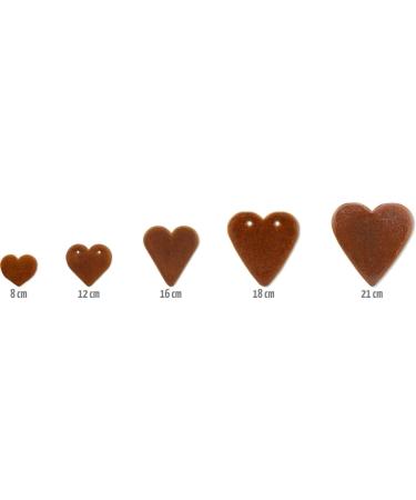 Gingerbread Heart Blank - Naked - 8cm | 25 Pieces Per Box | International Shipping - Buy Online on GoSupps.com