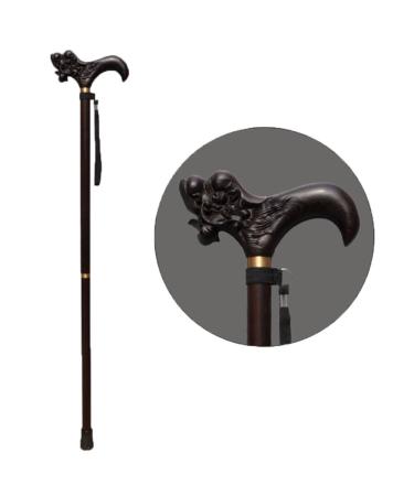 Wooden Cane Elderly Non-Slip Walking Stick Detachable Portable Solid Wood Crutches Faucets Long Handles Crutches Walkerslack Anniversary Lucky Star