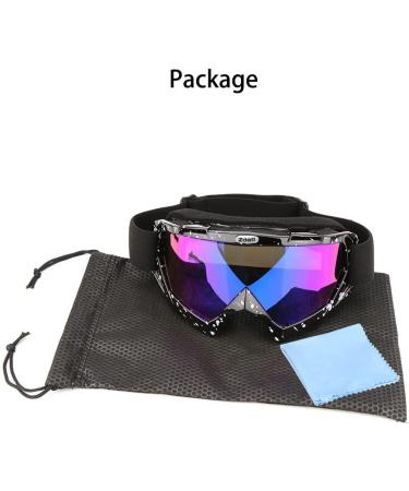 Adjustable Anti-UV Motorcycle Goggles - Black | for Dirt Bike ATV Motocross | Protective Offroad Gear for Men, Women, Youth - Buy Online on GoSupps.com