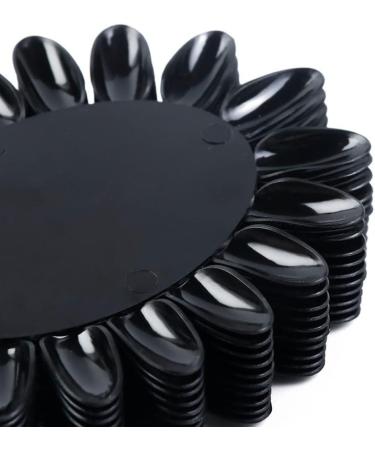 False Nail Swatches Nail Polish Color Display Wheels Palette Manicure Tool Black Brushes beautymisc - Buy Online on GoSupps.com