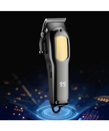 Professional Hair Clipper with Digital Display - 18.5cm Gray Electric Shaver for Home Use - International Shipping Available - Buy Online on GoSupps.com