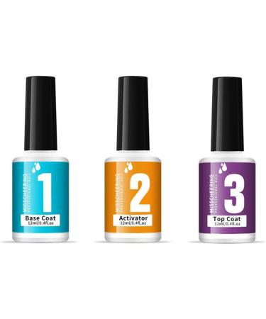 Dipping Nail Powders Set Series Dip Nail Art Glitter Powder Natural Dry Dip Polish Base And Top Coat  - Buy Online on GoSupps.com