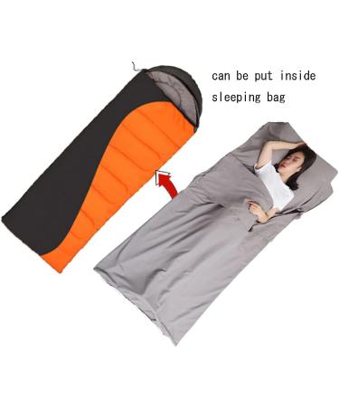 JITTY Sleeping Bag Liner 83x45 - Travel Sheet for Camping, Backpacking, and Hiking | Grey Blue - Ideal for Business Trips, Mountain Climbing, Hostels, and Train Travel - Buy Online on GoSupps.com