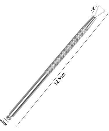 Cuticle Pusher Remover Triangle Cuticle Peeler Scraper Stainless Steel Nail Gel Remover Professional Nail Tool for Removing UV Manicure Treatments - Buy Online on GoSupps.com