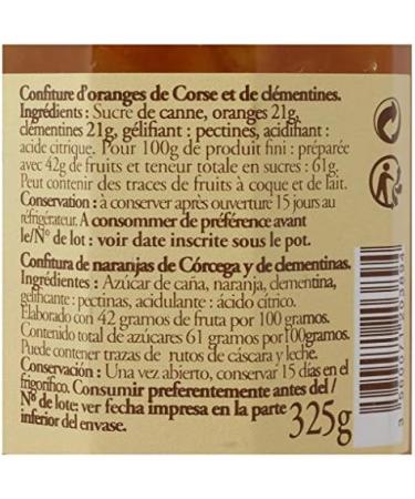 Reflets de Frances - Jam - Jam of Corsican Oranges and Clementines - Spanish Product - Ideal for Breakfast - 325 Grams - Buy Online on GoSupps.com