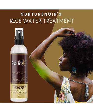 NurtureNoir Restorative Rice Water Hair Treatment Spray with Rosemary 8 oz Strengthening and Growth Formula - Buy Online on GoSupps.com