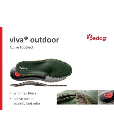 Pedag Viva Outdoor Insole | Hygienic & Stabilizing Footbed for Hiking & Sneakers | Alleviates Foot Pain & Back Complaints | Size 37 EU - Buy Online on GoSupps.com