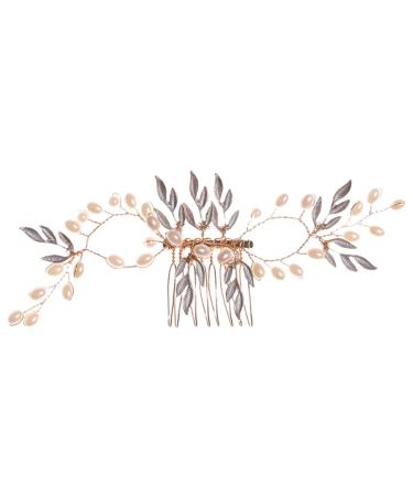 FOMIYES Piece Pearl Hair Comb Tiara Hair Pearls Wedding Hair Accessories for Brides Accessories for Women Pearl Hair Pin Pearl Hair Clip Hair Comb Clips Alloy Set Bridesmaid Mesh