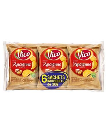 VICO - Old-Fashioned Chips With Fine Salt 180G - Pack of 4
