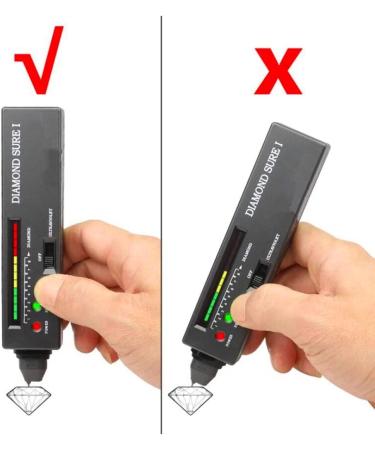 Diamond Mosang Stone Surveymeter Set - High Precision Jewelry Test Pen for Novice and Expert (Black) - Buy Online on GoSupps.com