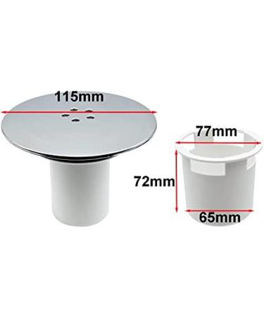 JTLB Shower Drain Cover Tray - Chromate Treatment for Efficient Water Flow | Shop Internationally - Buy Online on GoSupps.com
