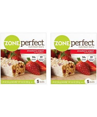 Zone Perfect Nutrition Bars Strawberry Yogurt 1.76oz - 10 Bars (2 Pack) - Buy Online on GoSupps.com