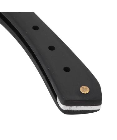 Premium Black Stainless Steel Straight Edge Razor - Men's Manual Safety Shaver for Smooth Shaving - Buy Online on GoSupps.com