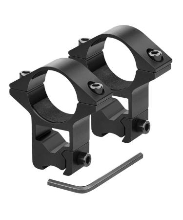CVLIFE 1 Inch Dovetail Scope Rings for 3/8" or 11mm Dovetail Rails, High Profile Dovetail Scope Mounts, 2 Pieces