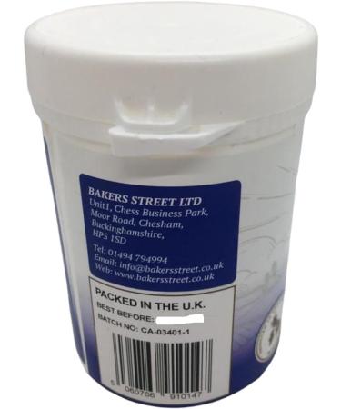 Bakers Street Cornflour 100g Tub - Native Maize Starch Cooking Thickener - Premium Quality for Vegetarians & Vegans - Halal Certified - Buy Online on GoSupps.com