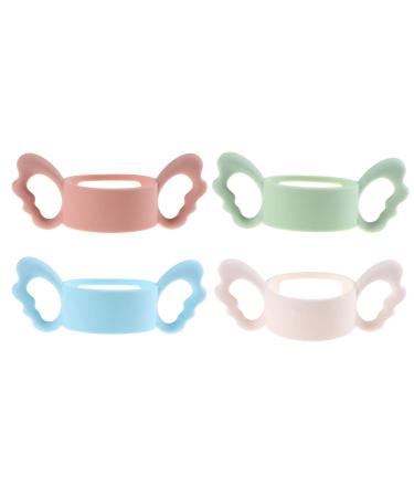 4 pieces Emulait Bottle Baby baby bottles and accessories baby bottle glass bottles baby baby bottles handles baby bottle handles silicone for baby small hand grip design for bottle