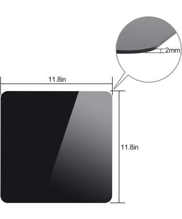 KINJOEK Acrylic Black Reflective Display Table Riser 2-Pack for Product Photography - 12x12 Inch Background Boards for Professional Product Shooting - Buy Online on GoSupps.com
