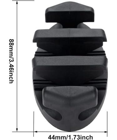 2PCS Yetaha Zig Zag Anchor Cleat - Black Nylon Kayak Cleats for Canoes & Boats - Buy Online on GoSupps.com