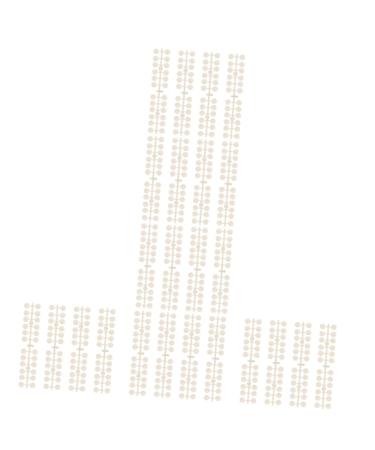 FOMIYES 24 Sets Nail Display Board Clear Nail Varnish Real Hair Side Fringe Nail Color Display Chart Nail Display Chart Fake Plastic Nail Color Display Board Nail Polish White 3d Template